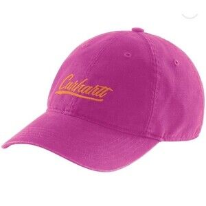 Carhartt Force Women's Canvas Script Graphic Adjustable Hat Cap Magenta